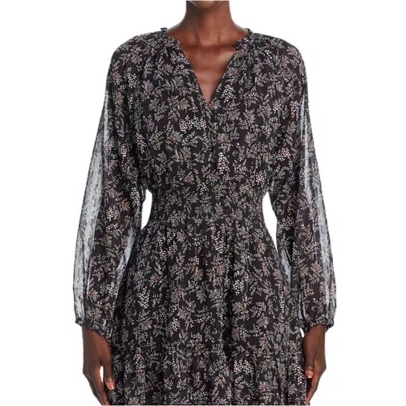 NWT Aqua Dress Women's XXL Smocked Floral Preppy Summer Boho Coastal Flowy - Picture 7 of 16